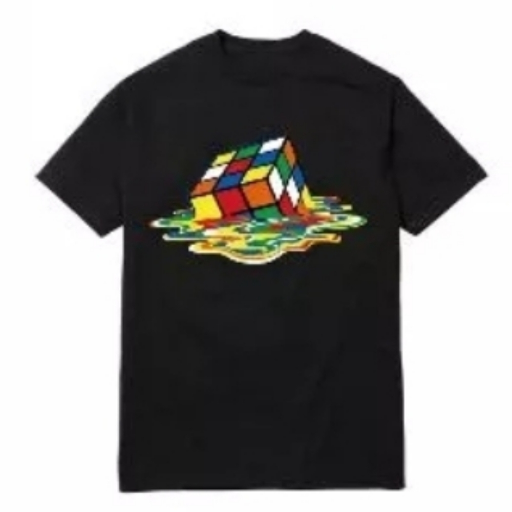 RUBIX CUBE TSHIRT. Hand Made. Your choice of tshirt or tank. Choice of c…